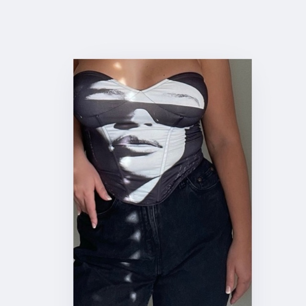 Stylish Black and White Women's Top